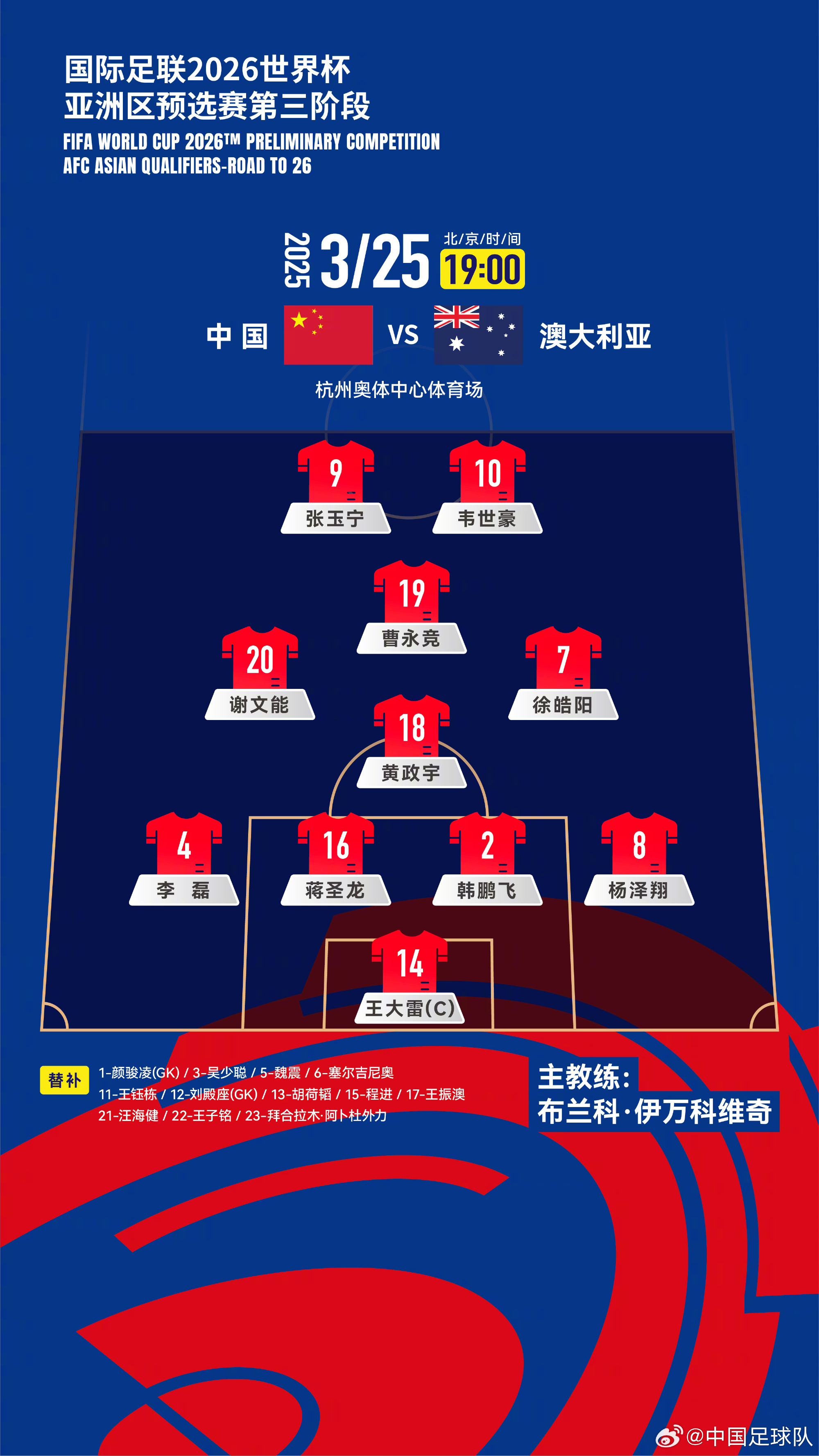 遭伊萬(wàn)詬?。?guó)足首發(fā)11人聯(lián)賽出場(chǎng)：僅4人鐵主力，楊澤翔0出場(chǎng)