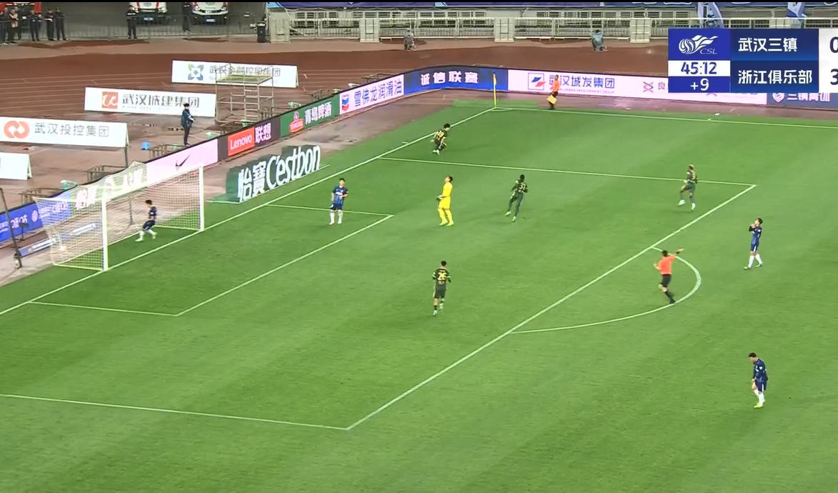 18歲王鈺棟中超處子球！三鎮(zhèn)后防白給，浙江半場4-0領(lǐng)先