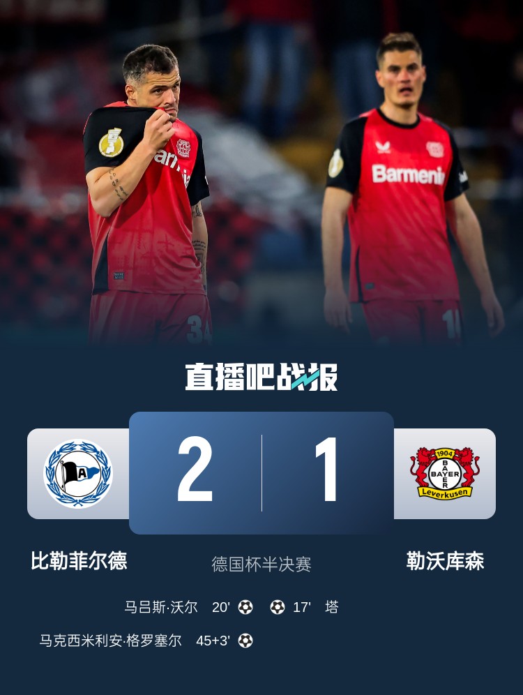 比勒菲爾德是史上第4支晉級德國杯決賽的德丙球隊，此前3隊未奪冠